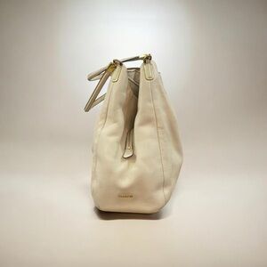 Coach Madison Phoebe Shoulder Bag in Ivory Pebbled Leather